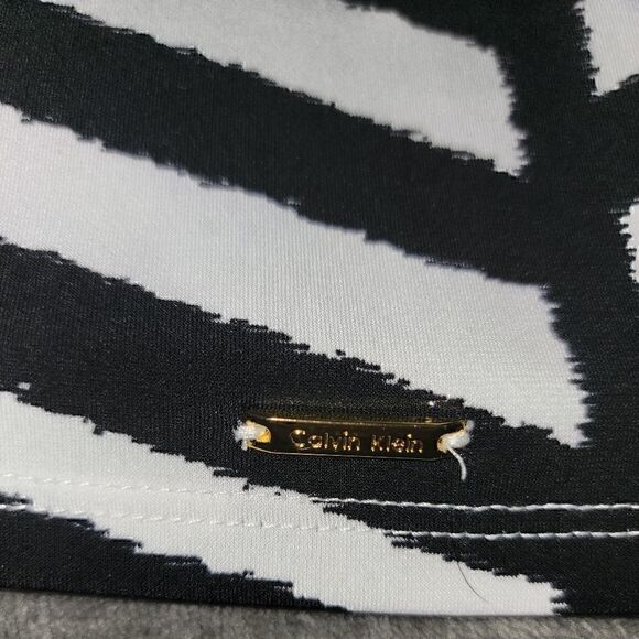 Calvin Klein Zebra Tank Top Dressy Woman's Medium (TK2) - Picture 5 of 5